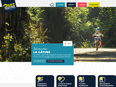 Ouvrez le nouveau portail Web de promotion touristique : www.osezlagatine.com
